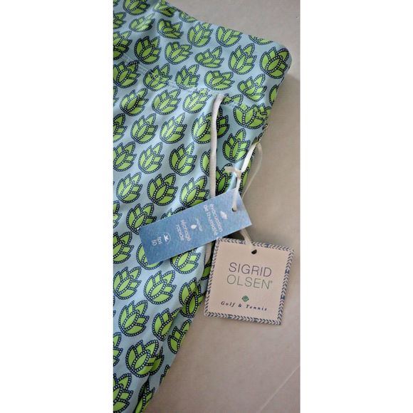 Sigrid Olsen Women's Sz Medium Blue/Green Golf & Tennis Skort w/Pockets - Picture 6 of 9